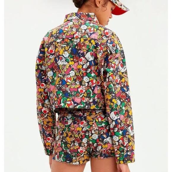 Levi's X Super Mario Special Edition Cropped Trucker Jacket Size XL - Picture 8 of 11